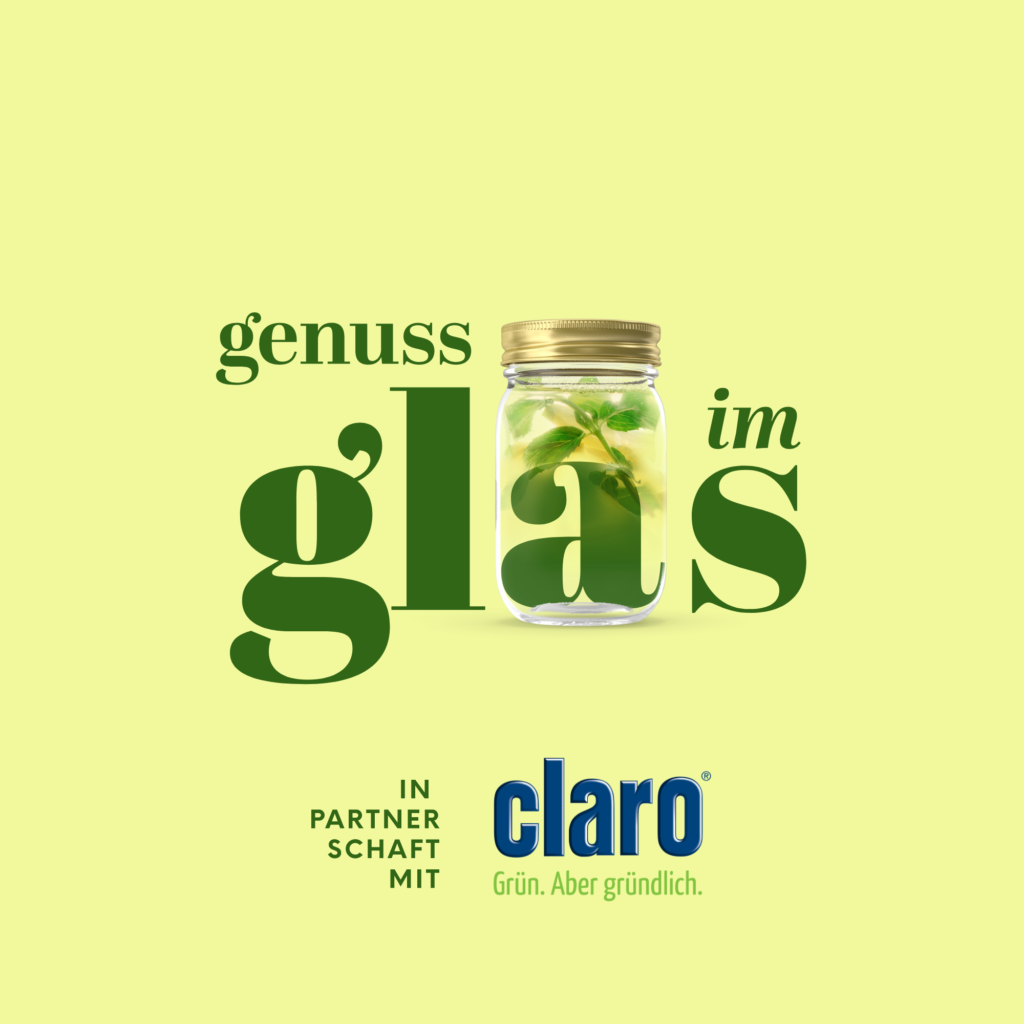 Gemeinsam mit dem Austria Food Blog Award suchen wir das beste claro "Genuss im Glas" Rezept!