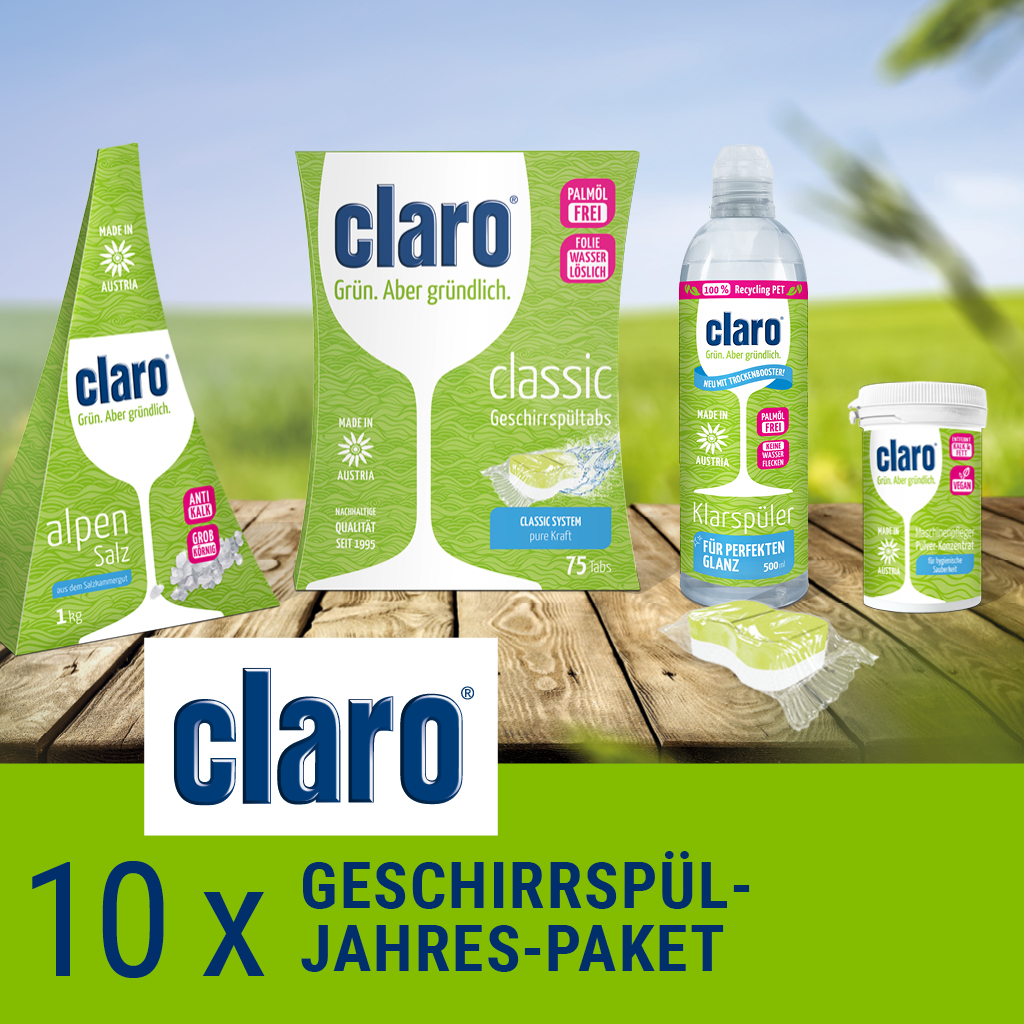 claro Club claro Grün. Aber gründlich. claro Grün. Aber gründlich.