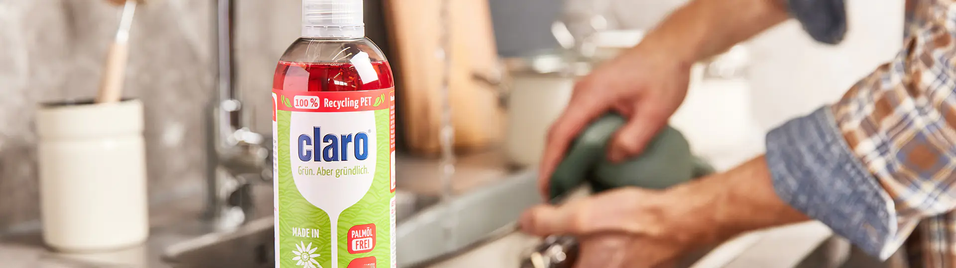 claro Hangeschirrspülmittel Rhabarber