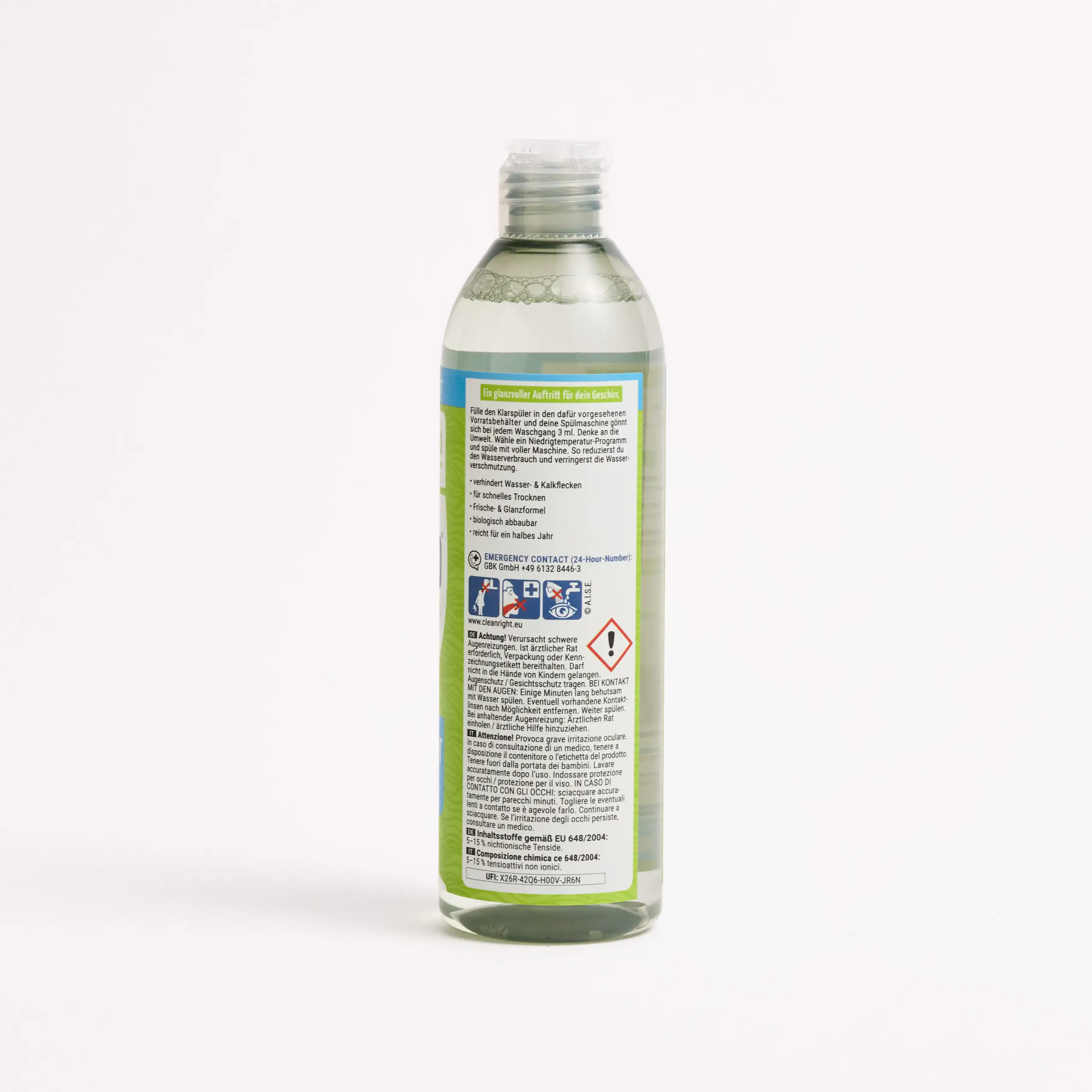 Klarspüler Flasche 500ml Seite